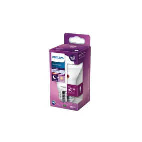 Ampoule E27 avec capteur crépusculaire LED 6.5W A60 Philips | LeonLeds.com