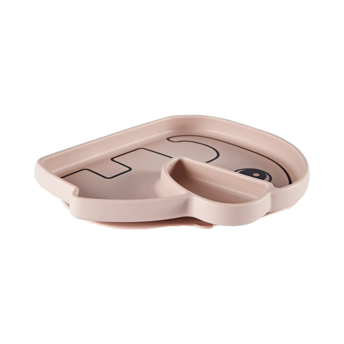 Assiette Silicone - Elphee Rose Poudré