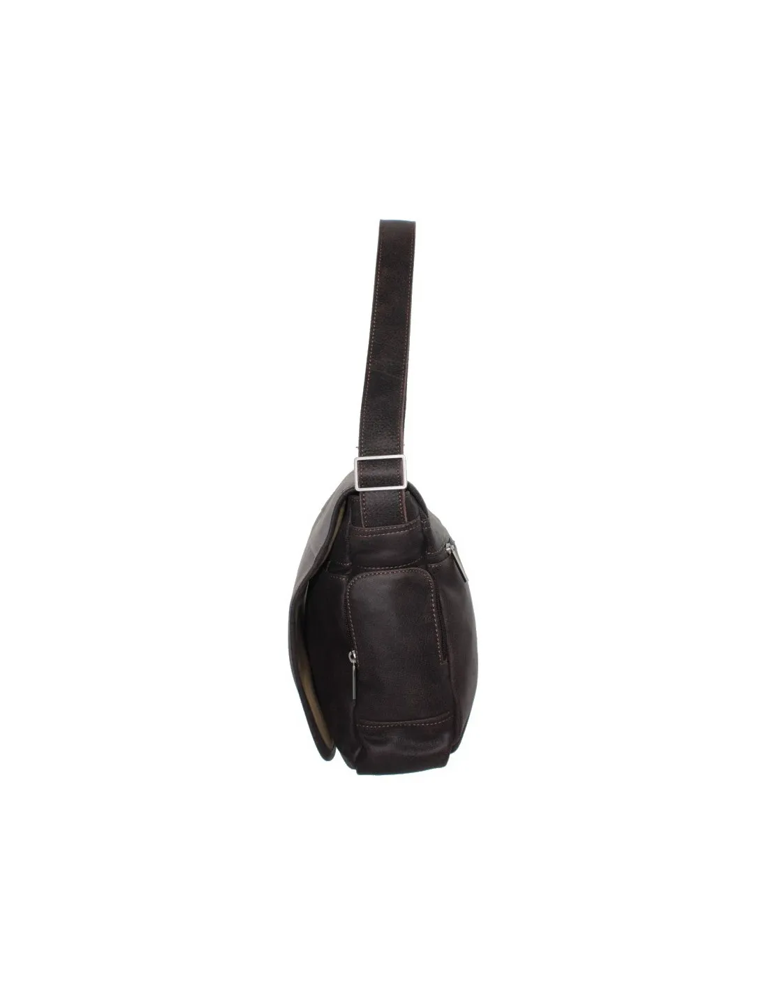 Besace Arthur et Aston en cuir ref 36145 C chataigne