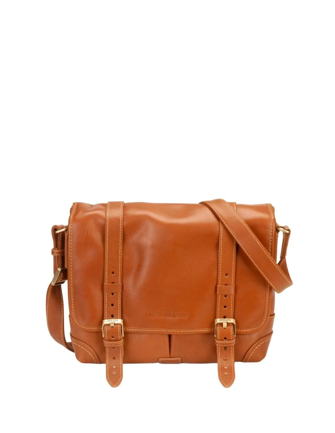Besace Arthur et Aston Ref 57038 B cognac 38*28*10 cm