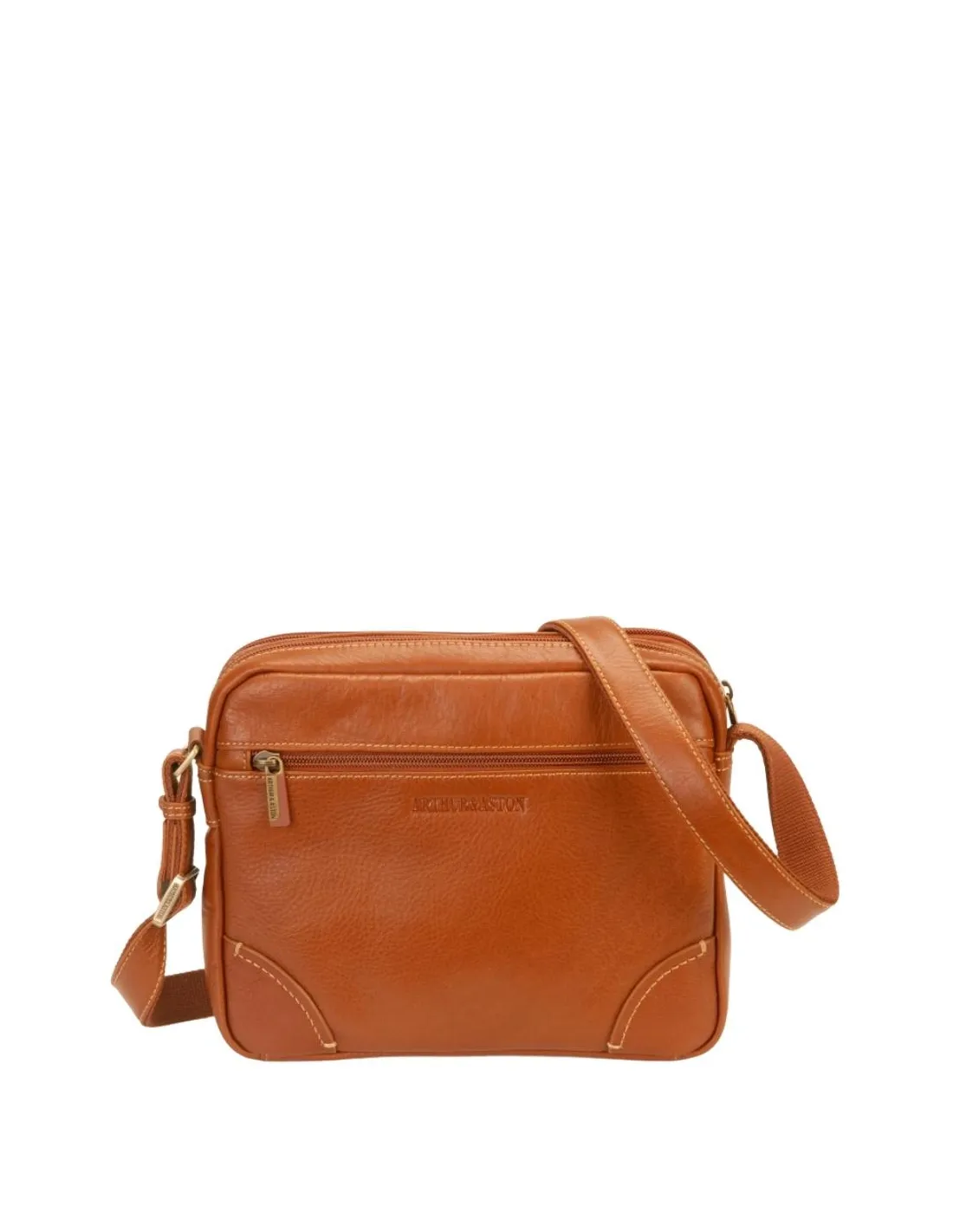 Besace Arthur et Aston Ref 57039 B cognac 25*24*8 cm