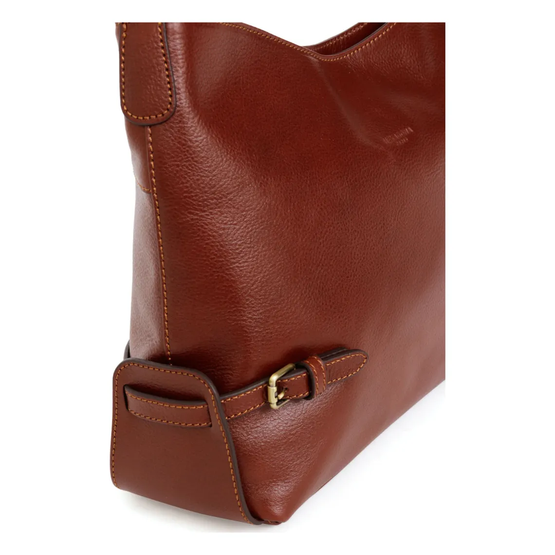 Besace - Cuir de vachette - Marron - République | 3 Suisses