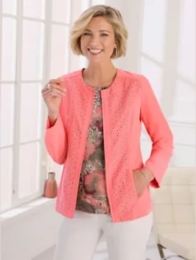 Blazer motif découpé au laser