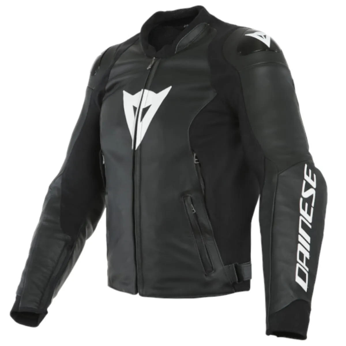 BLOUSON CUIR DAINESE SPORT PRO NOIR BLANC