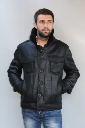 blouson peau lainée homme : TOMMY