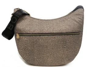 Borbonese Borbonais Sac Hobo Luna, Moyen Op / Naturel / Noir - Achetez À Prix Outlet!