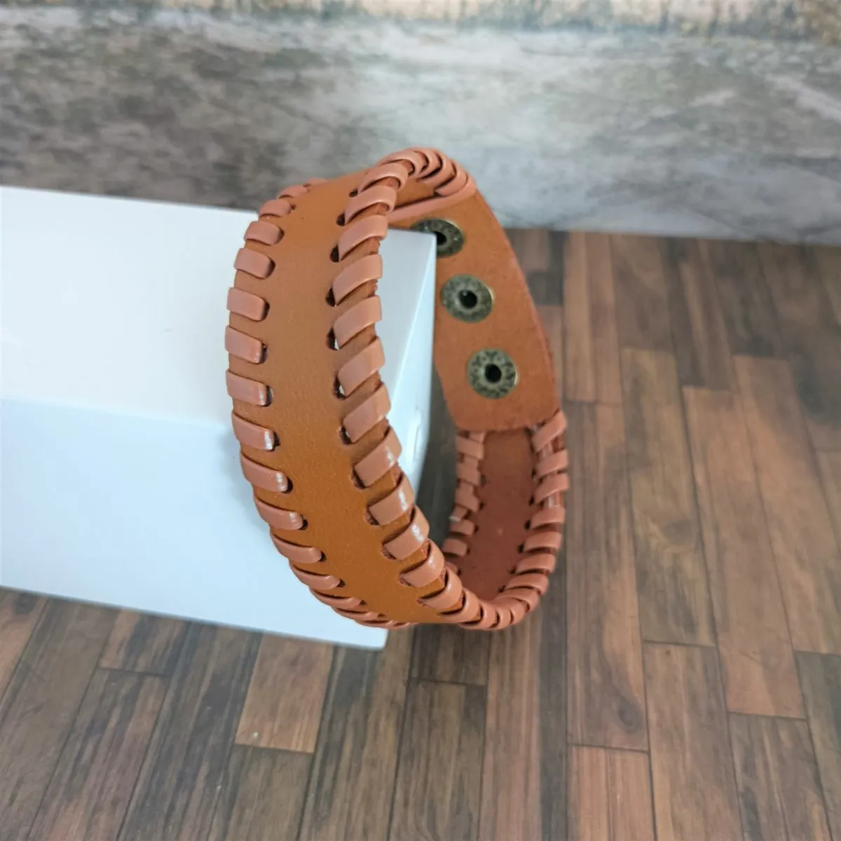 Bracelet cuir homme Camel 5