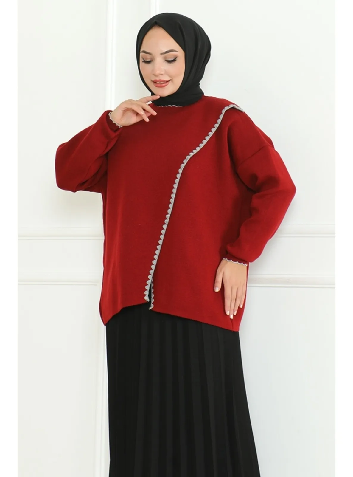 Burgundy - Knit Sweaters
