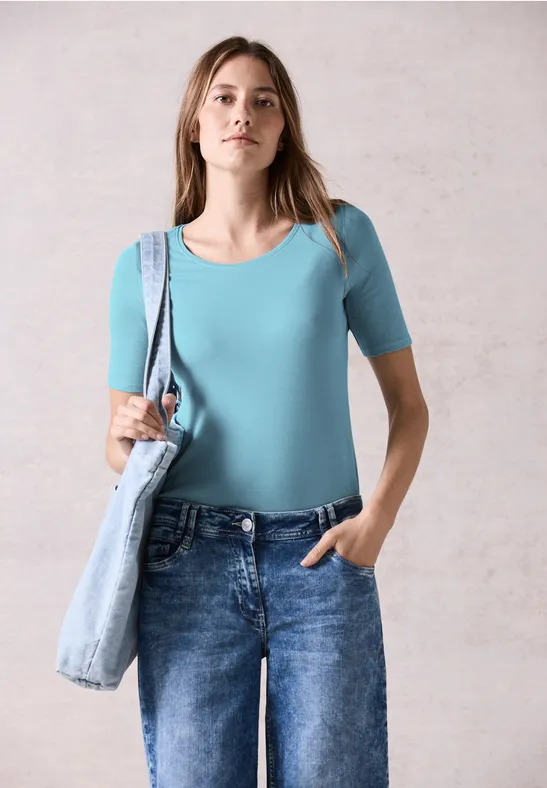 CECIL T-shirt en couleur unie  - Style LENA