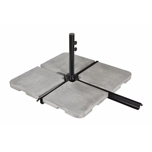 Centrale Brico Dalle pour parasol excentré Seclin ton zinc, 22 kg