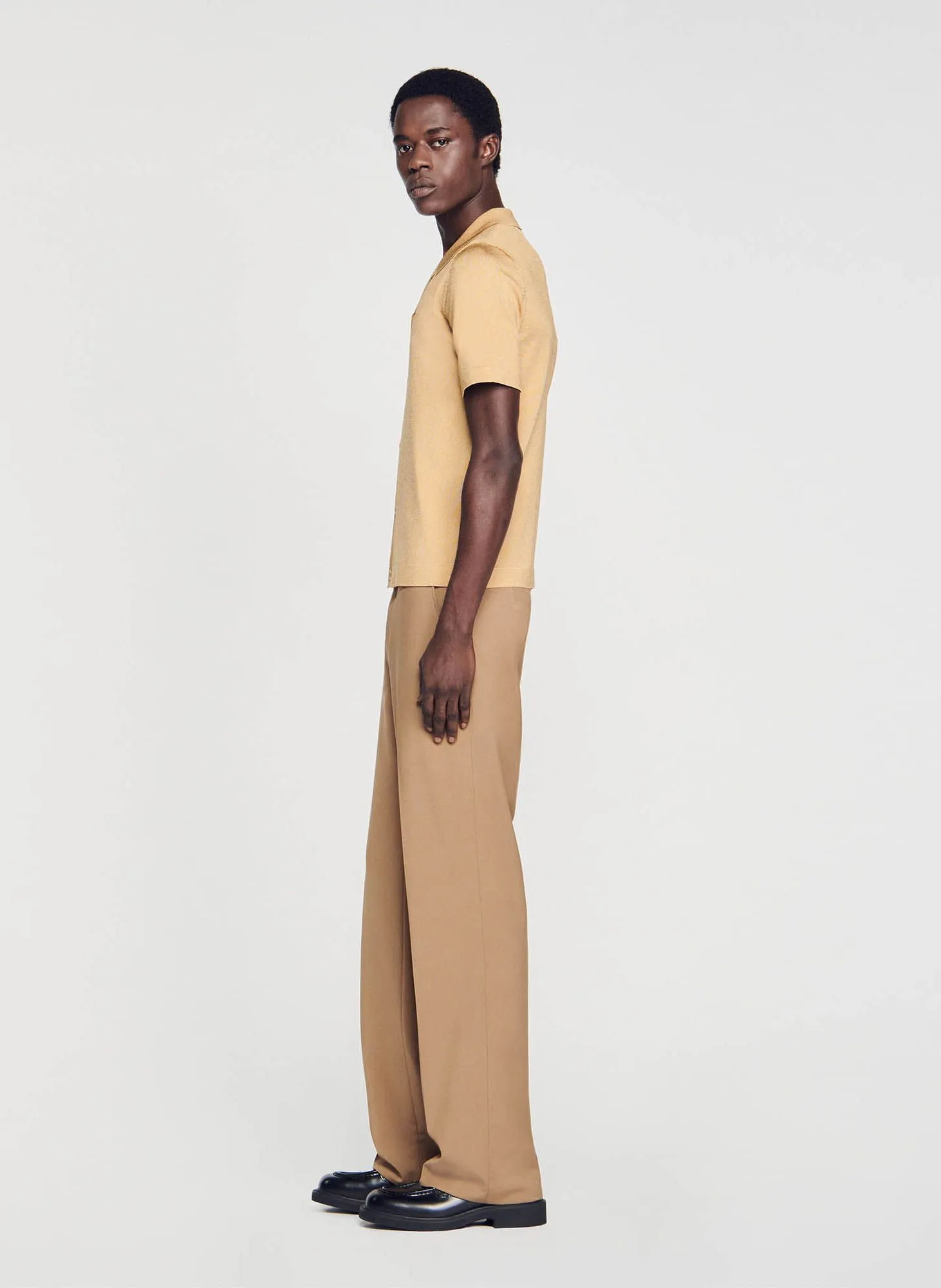 CHEMISE COL TAILLEUR - SANDRO pour HOMME | Printemps