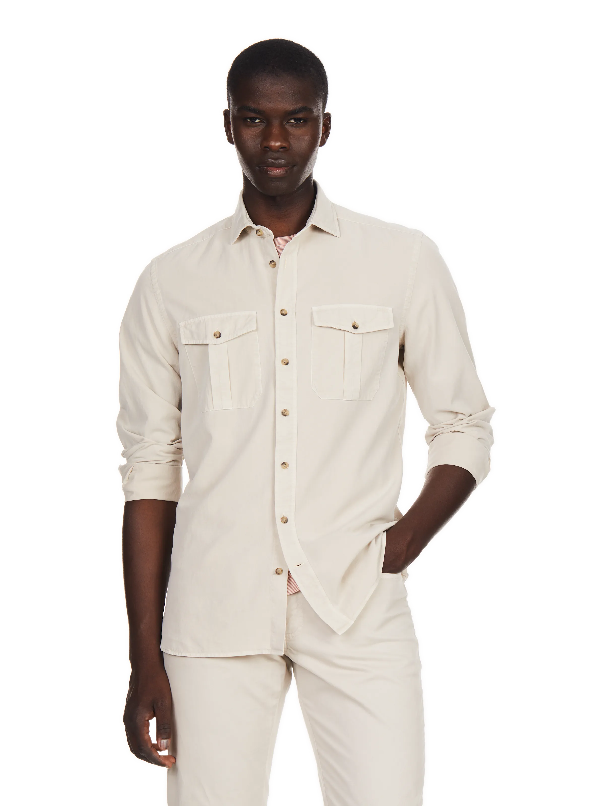 CHEMISE EN COTON - HACKETT pour HOMME | Printemps