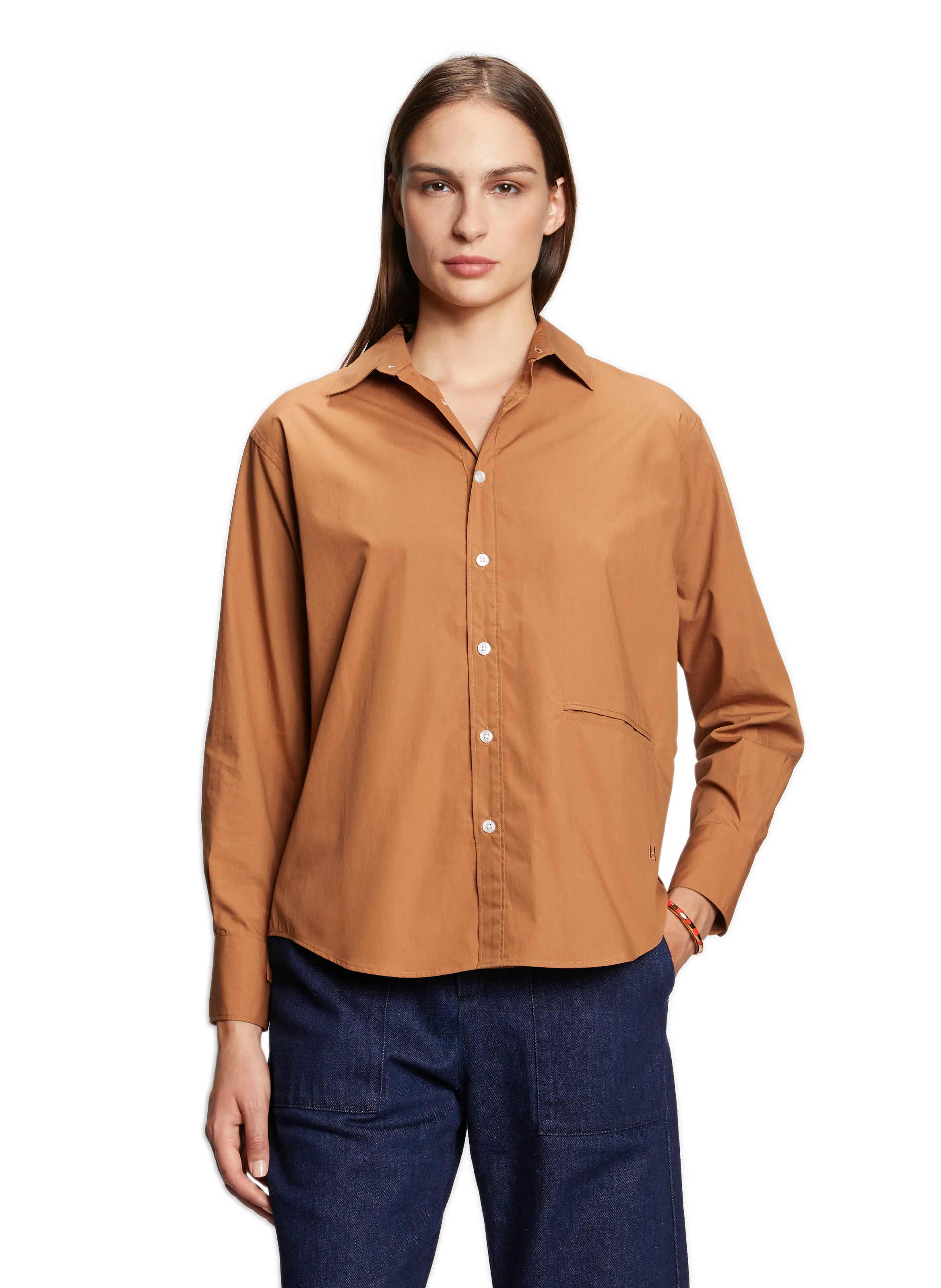CHEMISE EN COTON - LEON & HARPER pour FEMME | Printemps