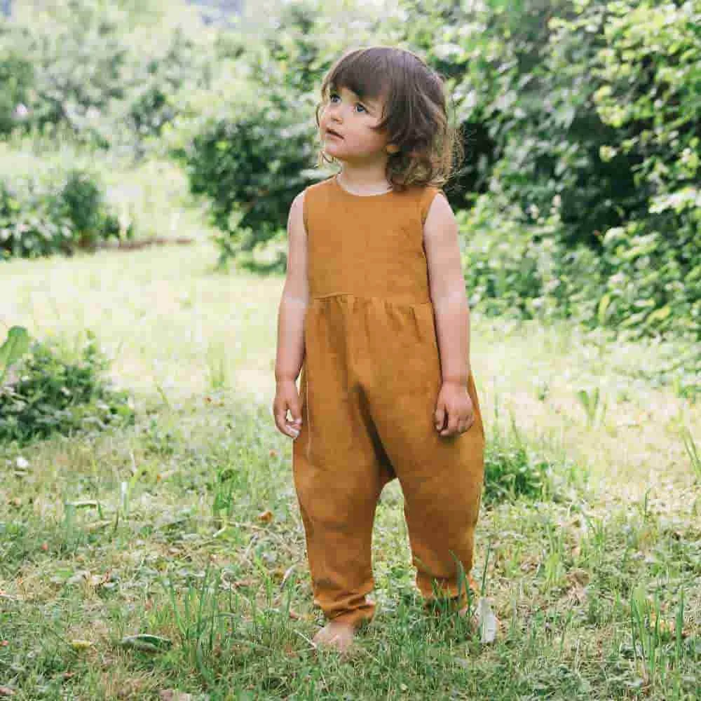 Combinaison en lin légère "rye" pour enfant et bébé