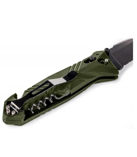 Couteau de poche Cac® serration PA6 vert olive
