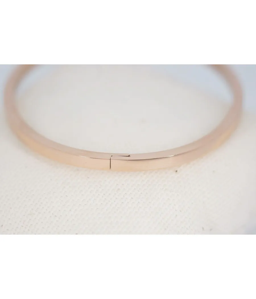 DUO DE JONCS ACIER INOXYDABLE FEMME ROSE ET HOMME ARGENT TOI ET MOI