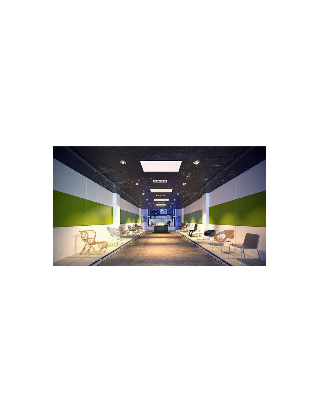 Dynabox AX+ 850W Blanc 1192x800x30 IK10 IP44 230V ACSO 312007