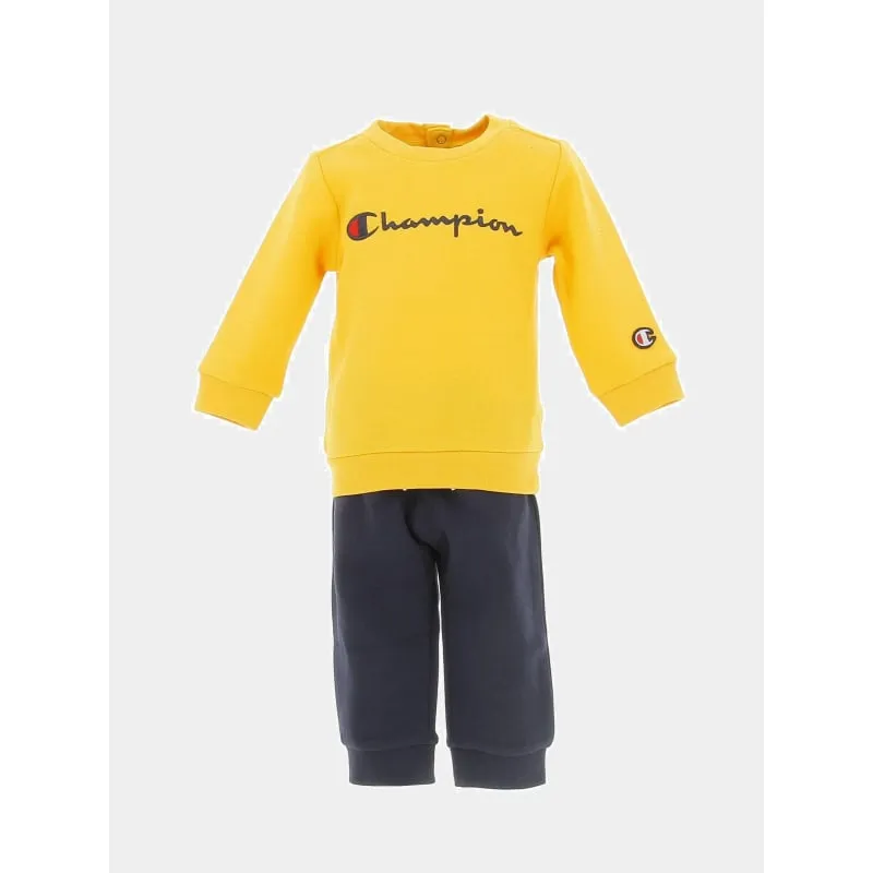 Ensemble jogging badge of sport gris rose enfant - Adidas | wimod