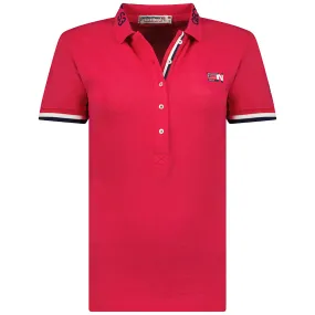 Geographical Norway Kanolet Femme - Polo Manche Courte Rose Flash Rose Flash