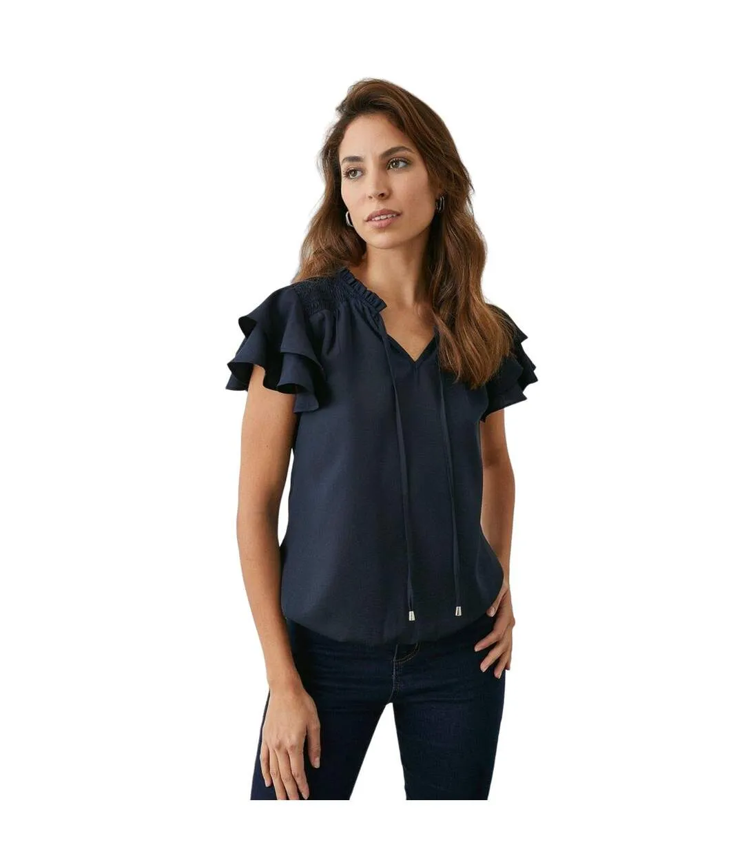 Haut femme bleu marine Principles