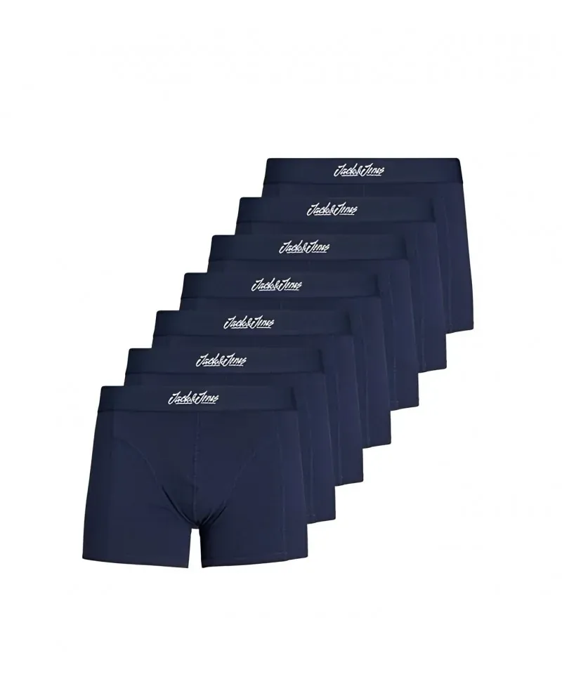 JACK & JONES - Boxers x7 - marine Taille M Couleur Bleu