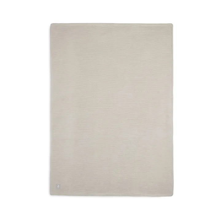Jollein - Couverture bébé, 75 x 100 cm, Pure tricot / velours, biscuit