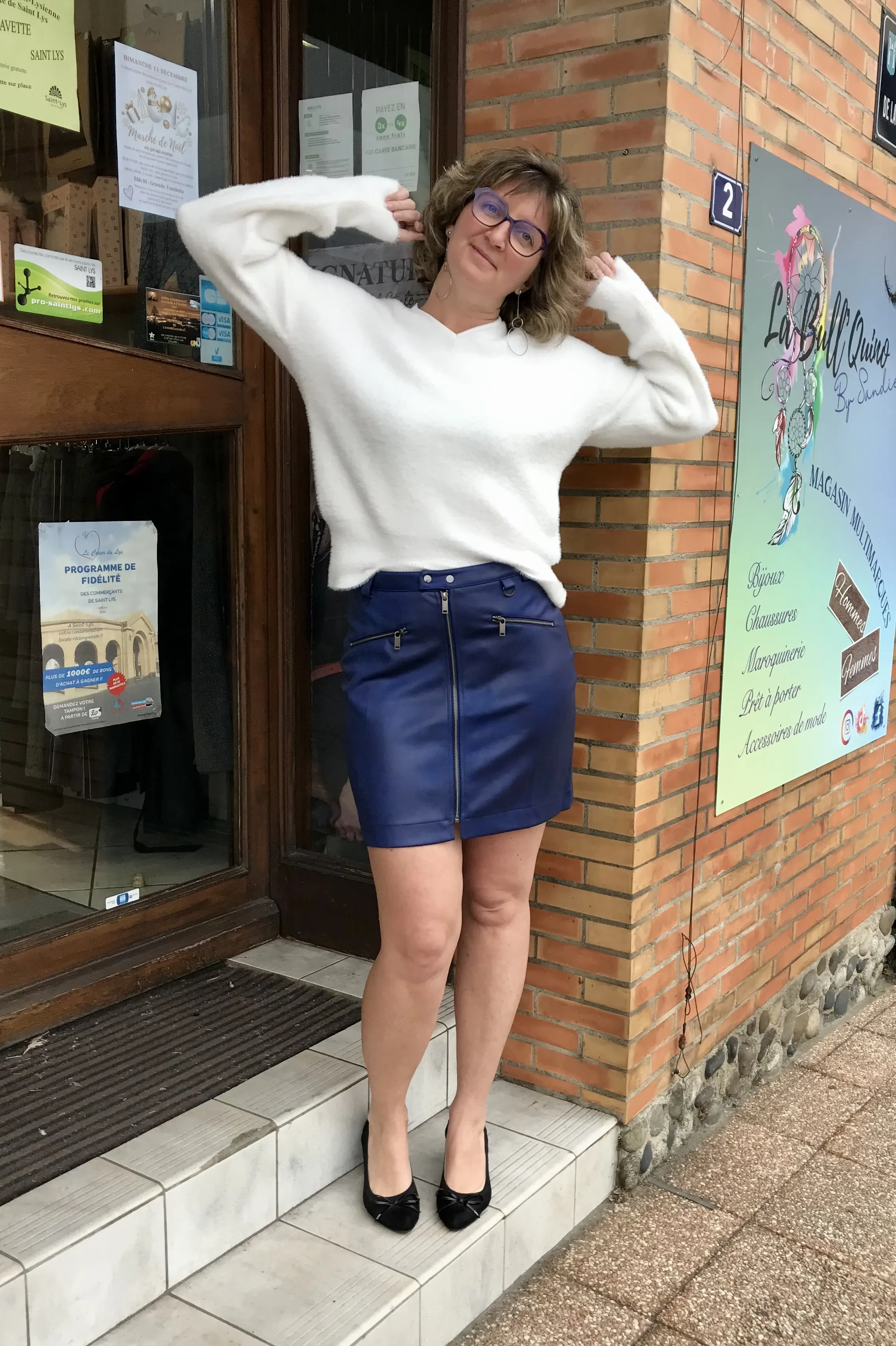 Jupe cobalt - Eva Kayan