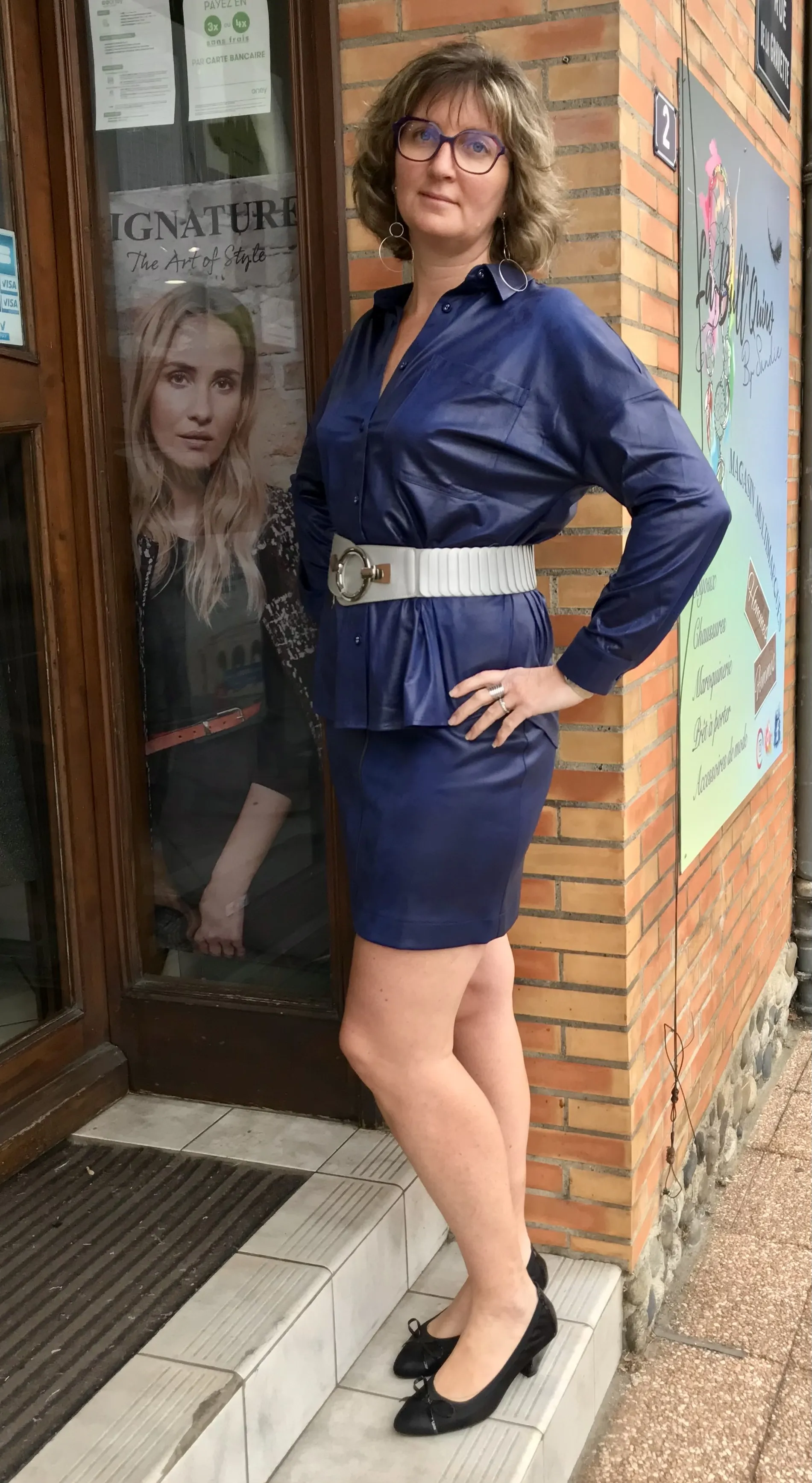 Jupe cobalt - Eva Kayan