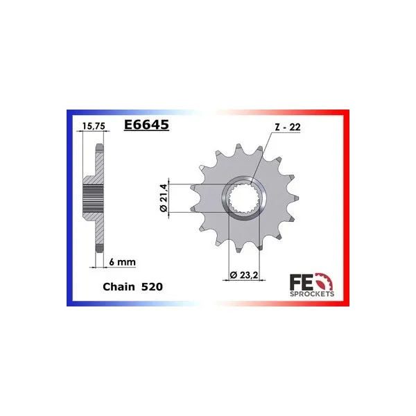 Kit chaîne Acier - Baghira - 660 - MZ 1999-2001 