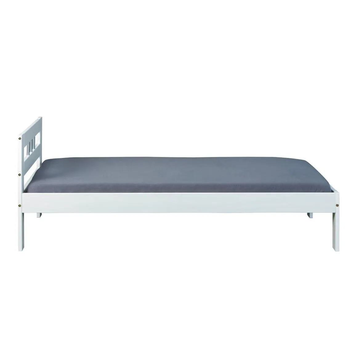 Lit 90x200 blanc WAKA | 3 Suisses