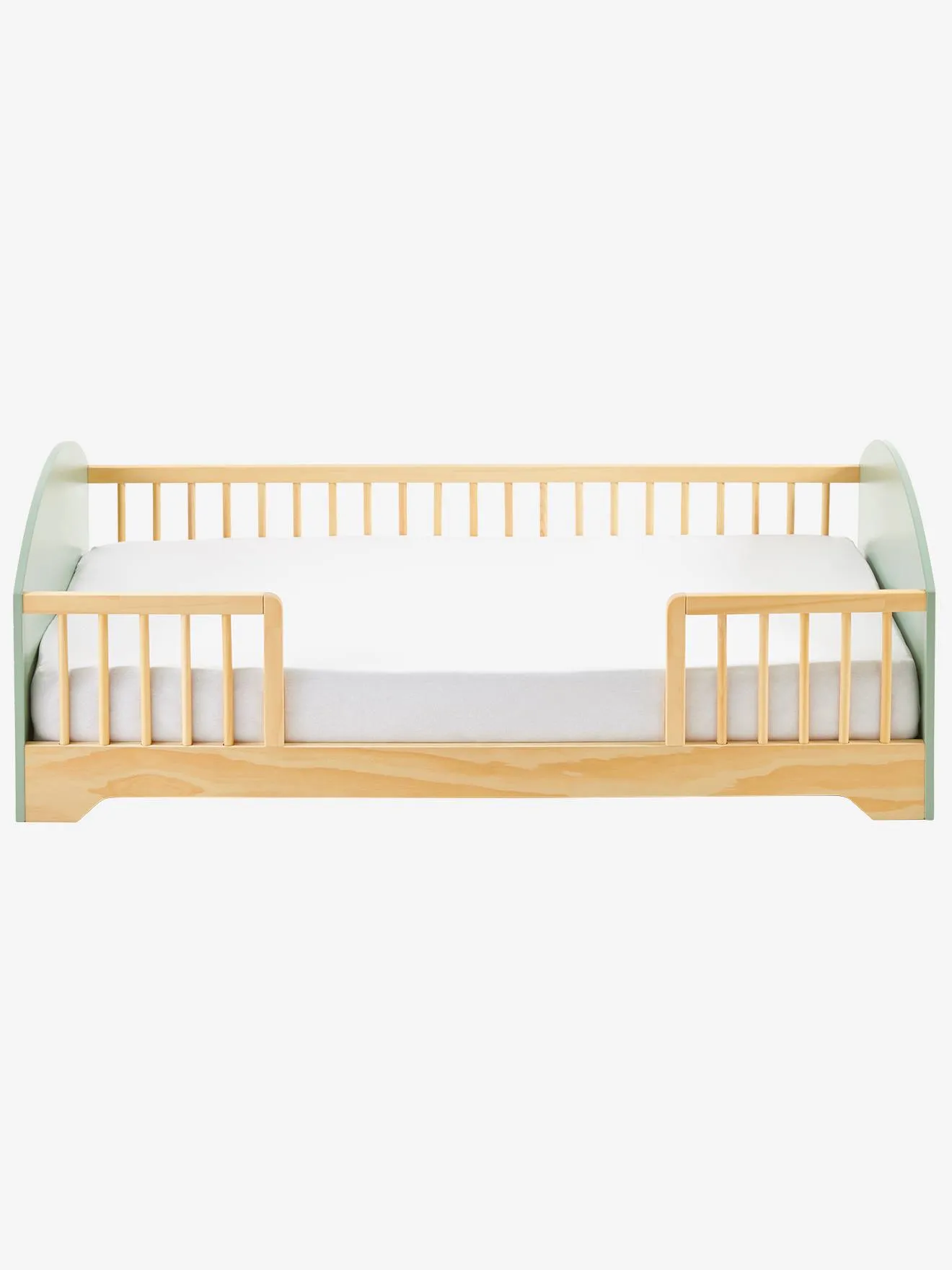 Lit enfant LIGNE ARC-EN-CIEL vert sauge - Vertbaudet