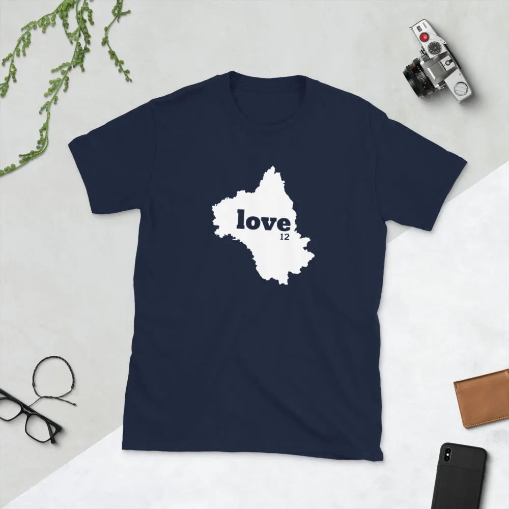 Love 12 - Aveyron Carte - T-shirt unisexe standard