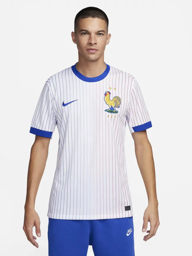 Maillot de football FFF extérieur rayé blanc homme - Nike | wimod