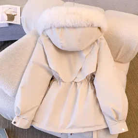 Manteau d'hiver luxueux et chaud pour femmes