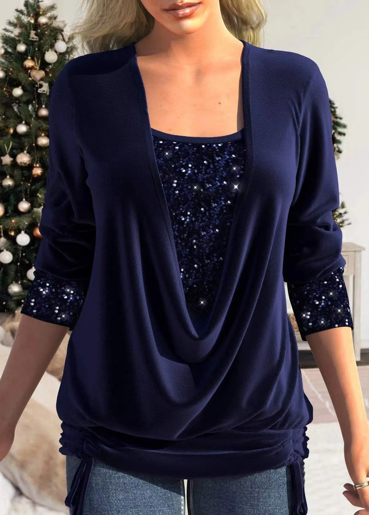 Marisa | Haut à Sequins tincelant pour Femme