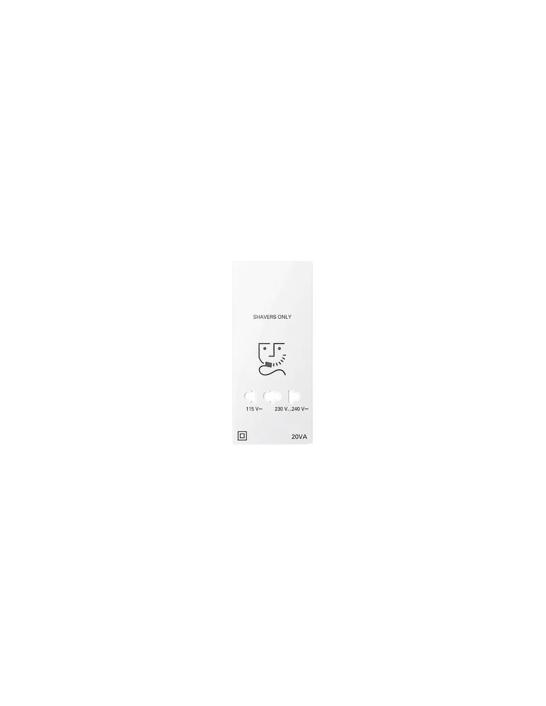 Merten M-Plan enjoliveur pour prise rasoir blanc polaire brillant SCHNEIDER MTN213619