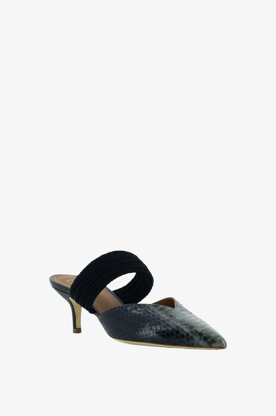 Mules en cuir de serpent Maisie 45