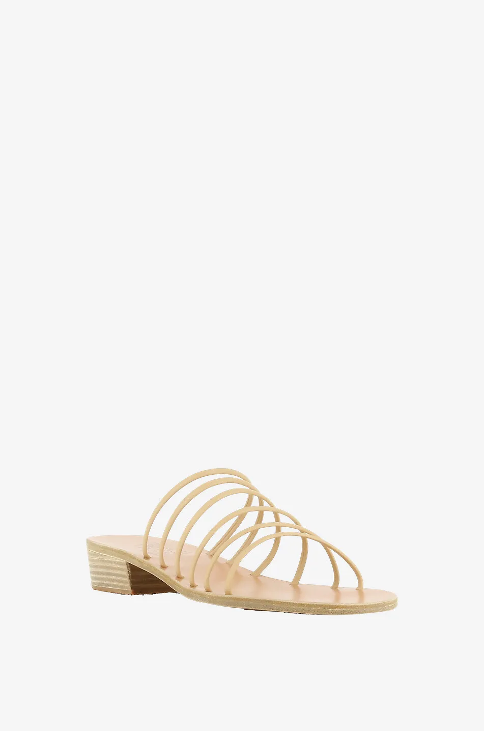 Mules en cuir à talon carré Sani Heel 35