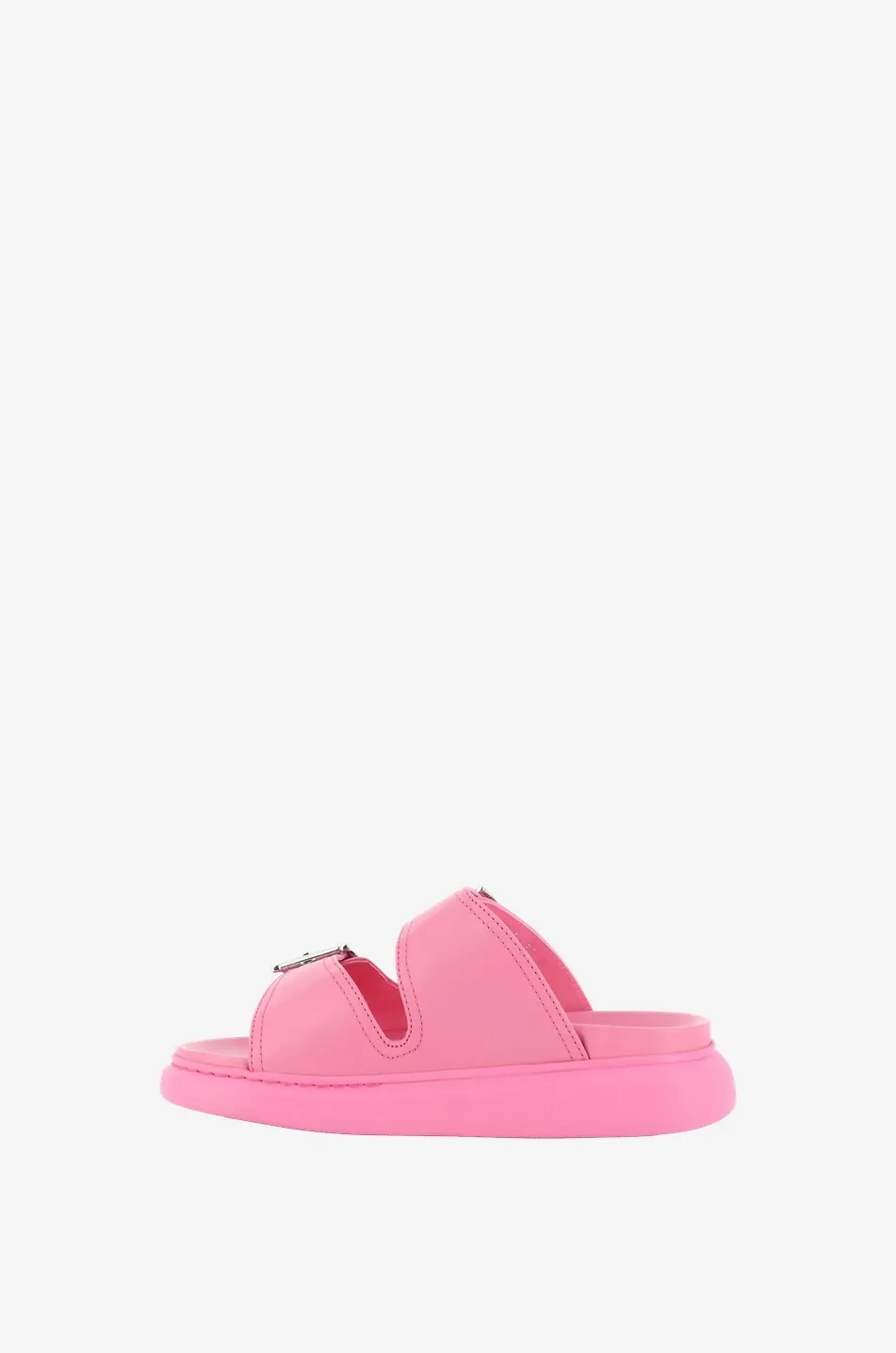 Mules plates en cuir synthétique Hybride