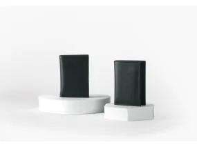 pack 2x Porte-cartes "Luxe" tout cuir noir 8 Cartes - PM-018-01 