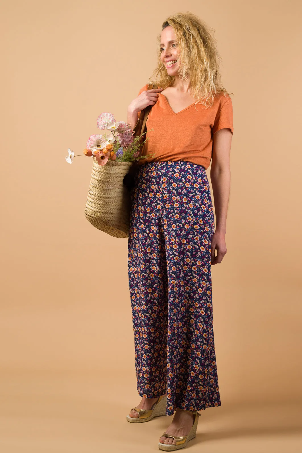 Pantalon Faro pensée navy