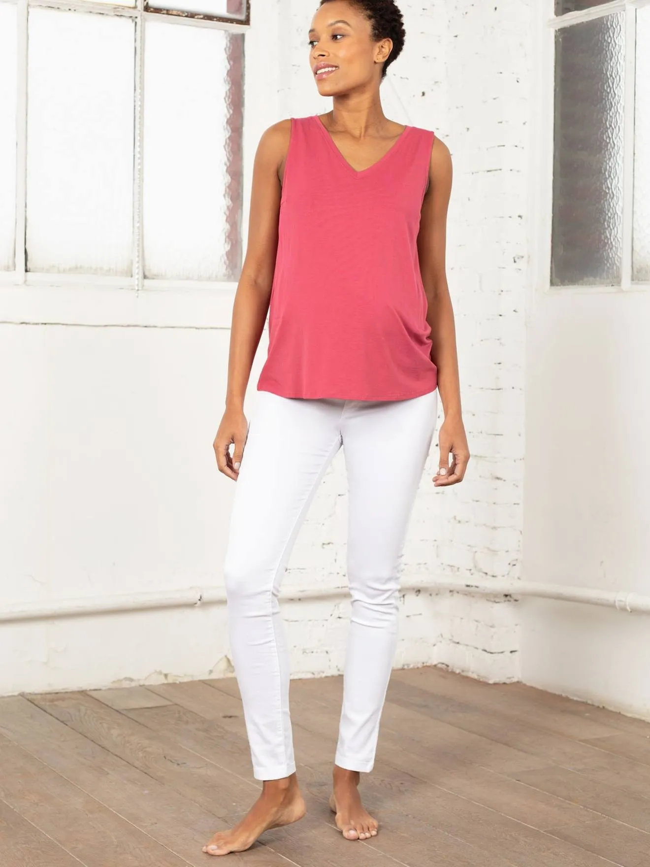 Pantalon grossesse chino bandeau coton Bio Neo Seamless ENVIE DE FRAISE multicolore - Envie de Fraise