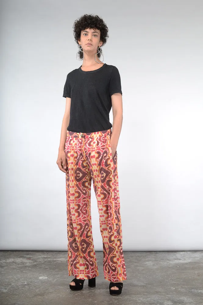 Pantalon rose fushia Ikat