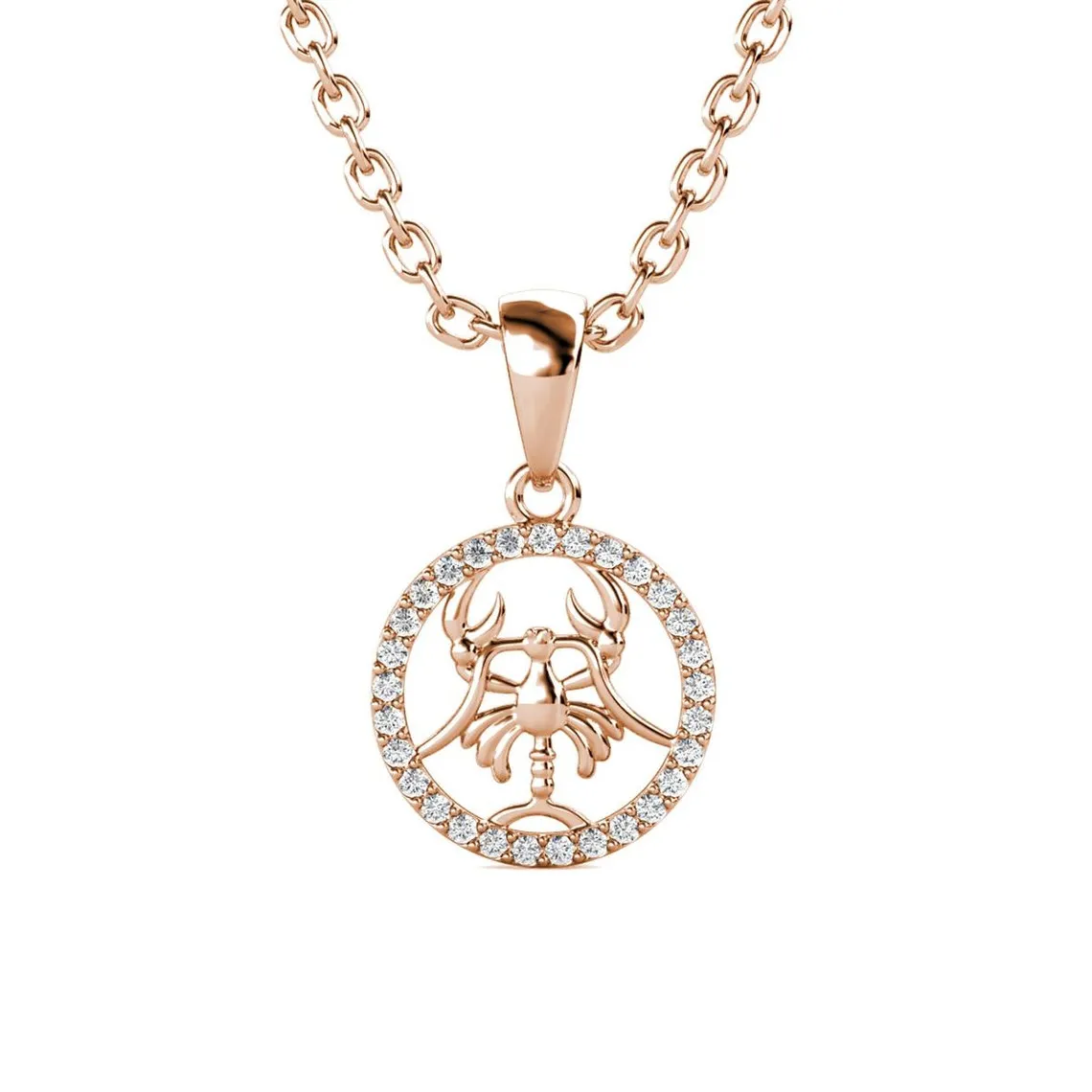 Pendentif Zodiaque Cancer Finition Or Rose | 3 Suisses