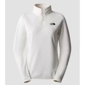 Polaire / softshell femme The North Face 100 Glacier 1/4 Zip Femme gardenia white