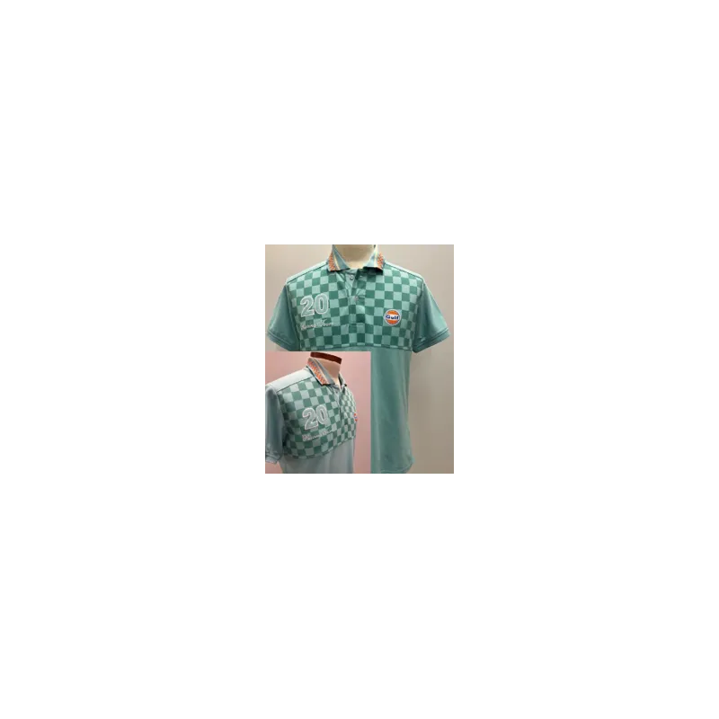 POLO GRAND PRIX BLEU CIEL DAMIER