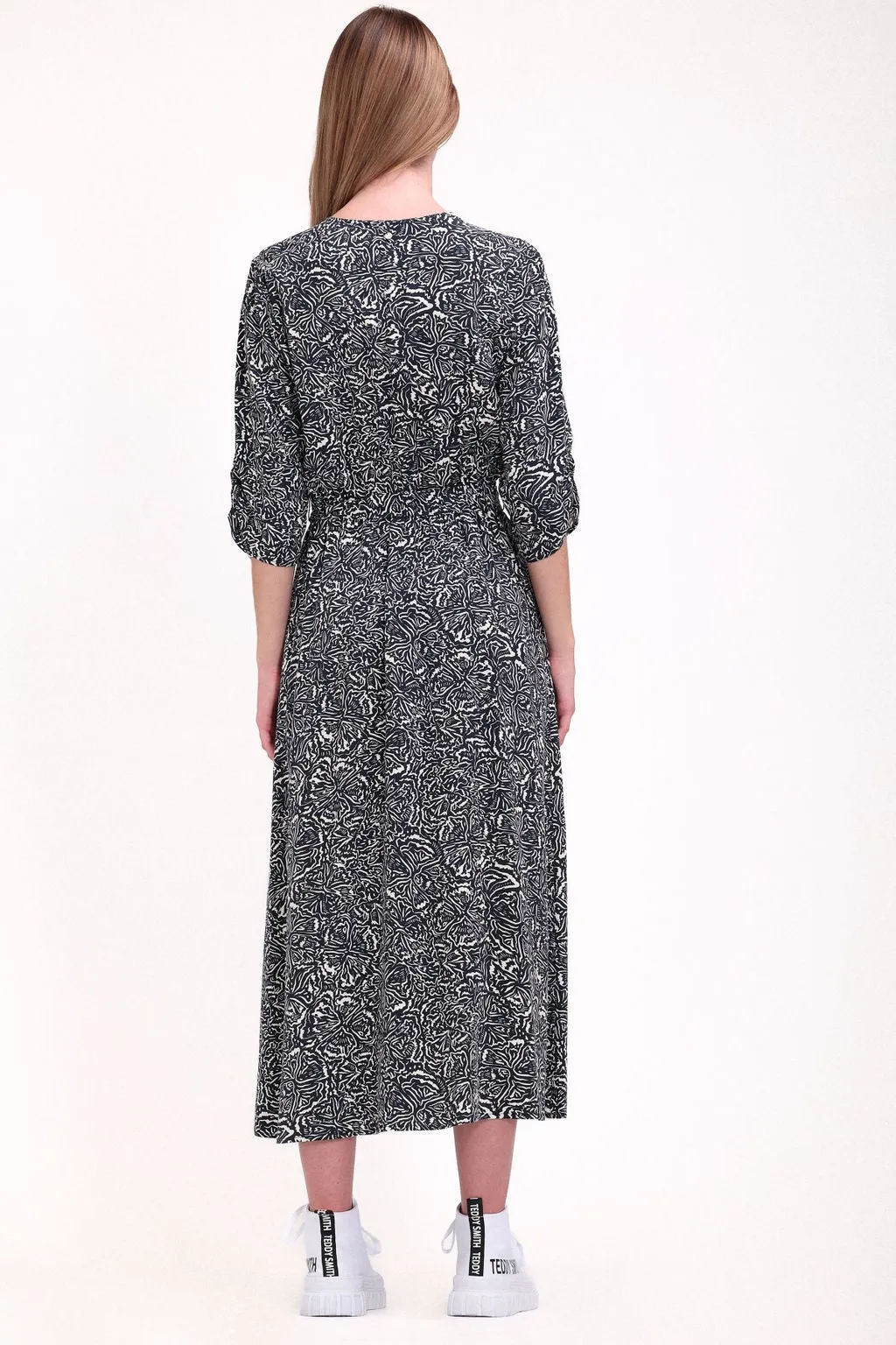 Robe cache-cur R-MEGUY DARK NAVY PRINT