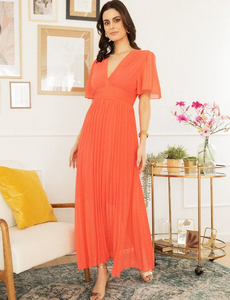Robe corail Loélia