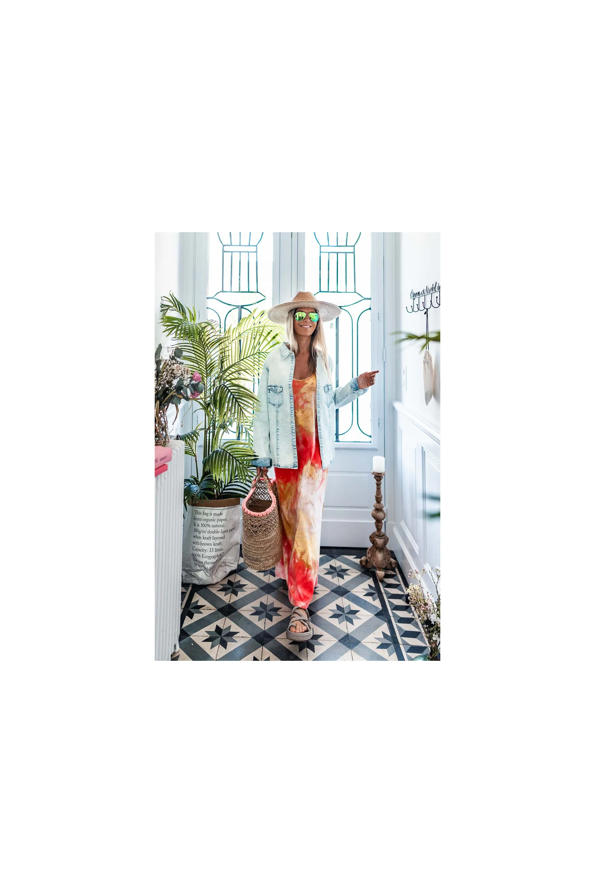 Robe Gema tie and dye