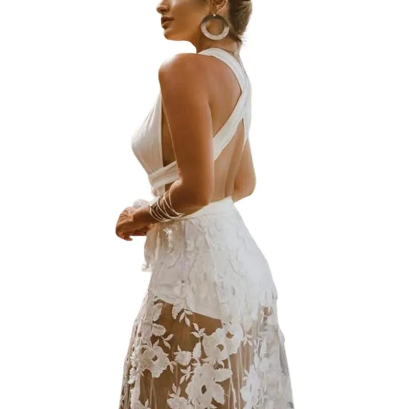 Robe Hippie Blanche Longue